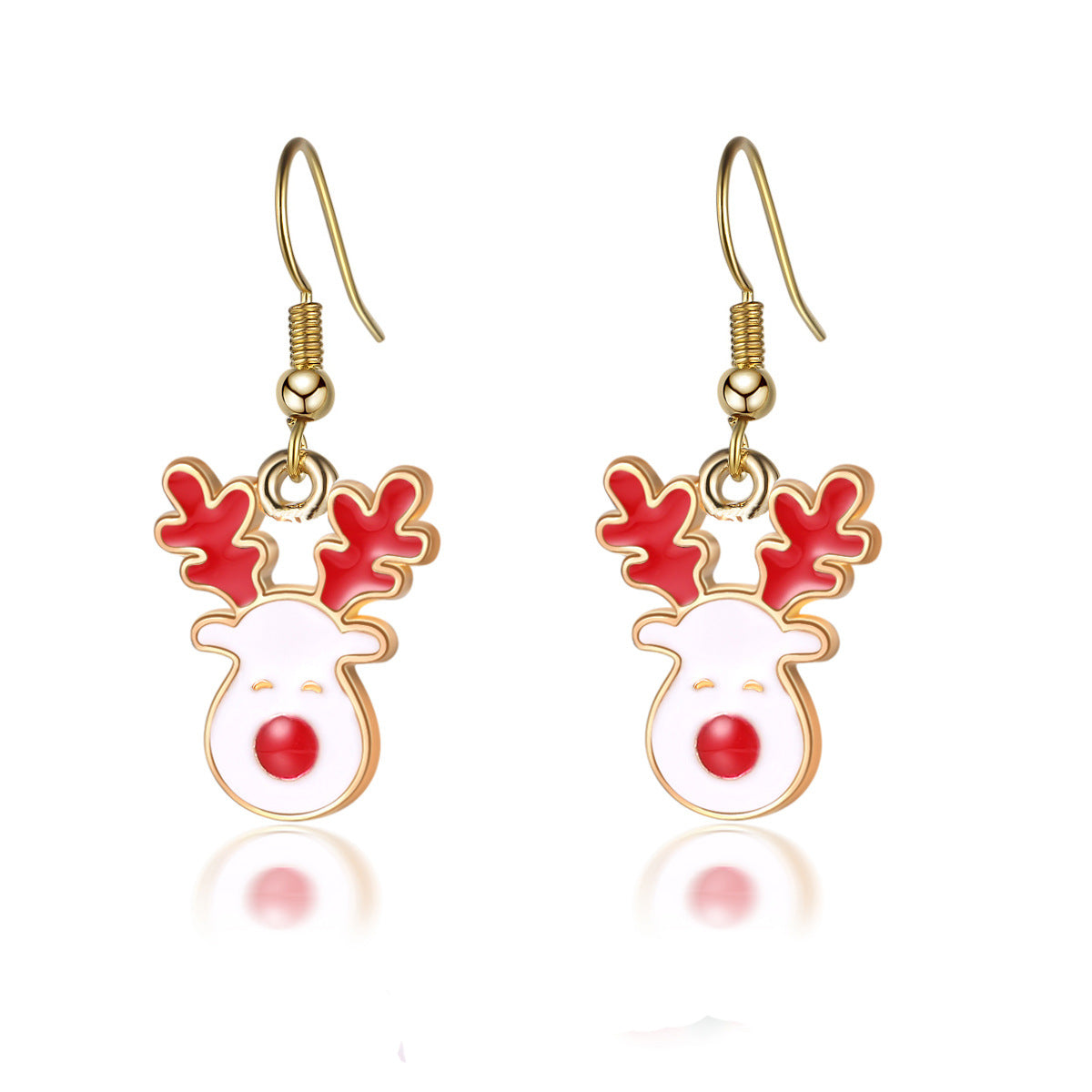 Wholesale Christmas Santa Elk Earrings